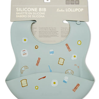 Silicone Bib Printed - Breakfast