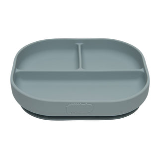 Divided Plate With Lid - Blue
