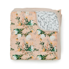 Muslin Quilt Blanket - Blushing Protea