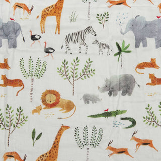 Muslin Quilt Blanket - Safari Jungle