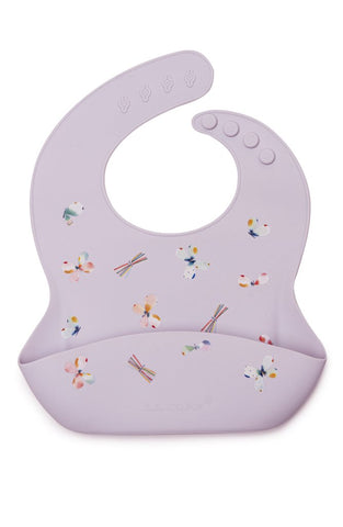 Silicone Bib Printed - Butterfly