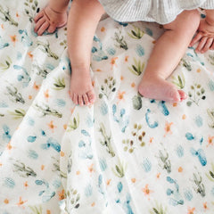 Muslin Swaddle - Cactus Floral
