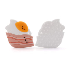 Bacon and Egg Silicone Teether Single