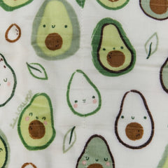 Muslin Quilt Blanket - Avocado