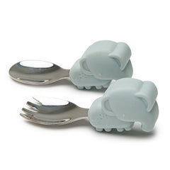 Learning Spoon And Fork Set - Elephant