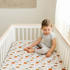 Fitted Muslin Crib Sheet - Ramen