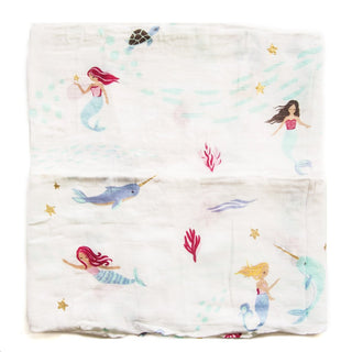 Muslin Swaddle - Mermaids and Narwhals