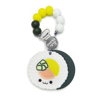 Sushi Roll Silicone Teether Holder Set