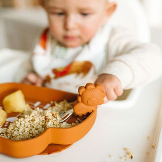 Silicone Suction Snack Plate - Lion