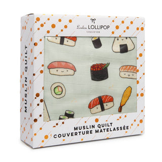 Muslin Quilt Blanket - Sushi