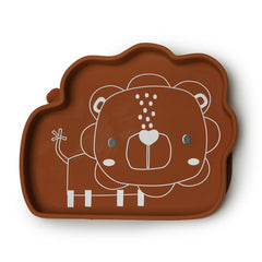 Silicone Suction Snack Plate - Lion