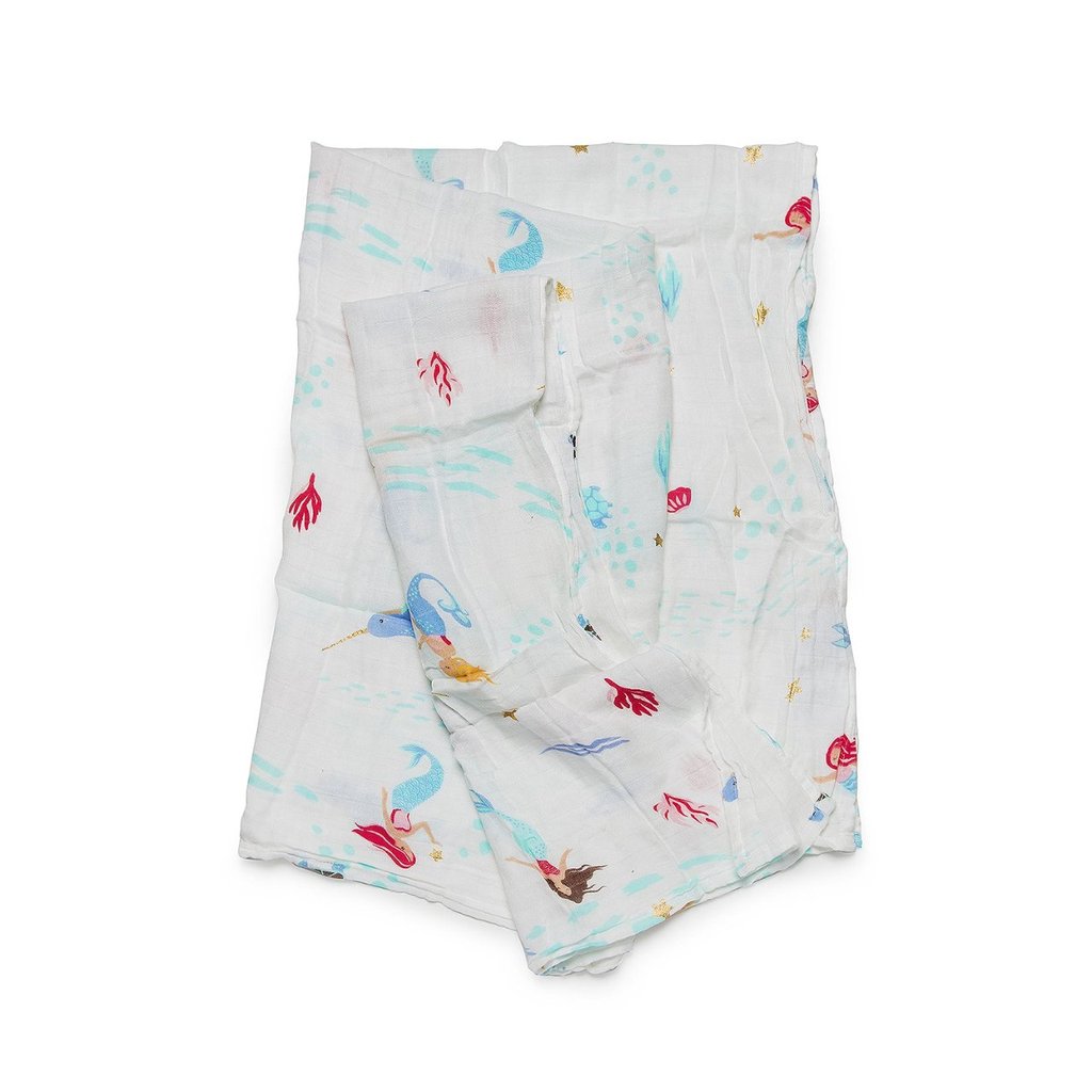 Muslin Swaddle - Mermaids and Narwhals