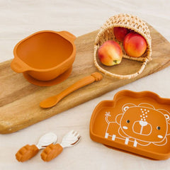 Silicone Suction Snack Plate - Lion