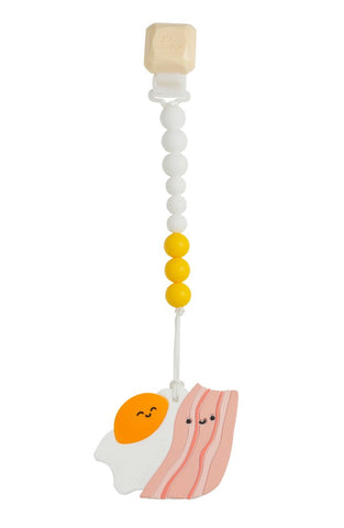 Bacon and Egg Silicone Teether Gem Set