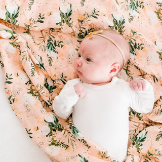 Muslin Swaddle - Blushing Protea