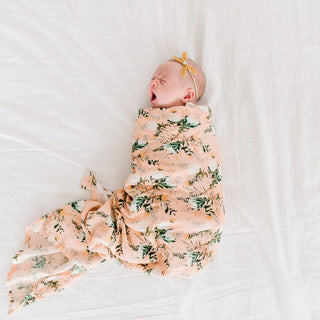 Muslin Swaddle - Blushing Protea