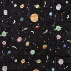 Muslin Quilt Blanket - Planets
