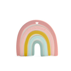 Pastel Rainbow Silicone Teether Single